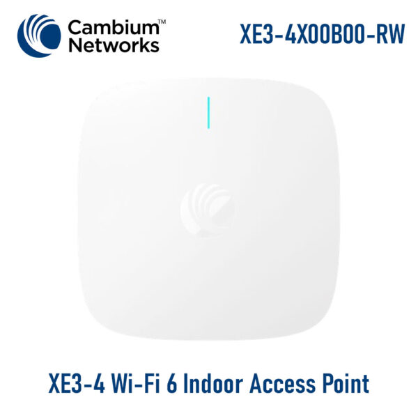 Access Point WiFi 6E Cambium XE3-4 | XE3-4X00B00-RW | Tri-Radio 2+2+4 SDR | BLE | 1500 User