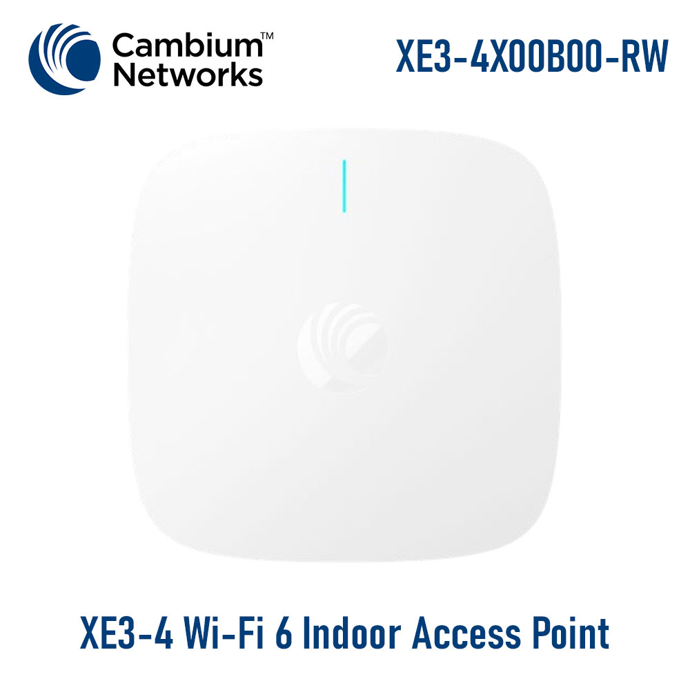 Access Point WiFi 6E Cambium XE3-4 | XE3-4X00B00-RW | Tri-Radio 2+2+4 SDR | BLE | 1500 User
