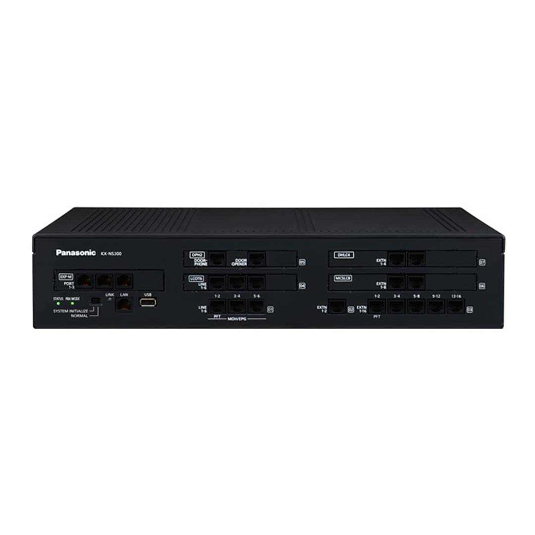 Tổng đài Panasonic KX-NS300 6 trung kế, 16 máy nhánh analog, 2 port Digital