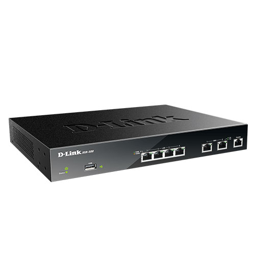 D-Link DSR-500/E Dual WAN 4-Port Gigabit VPN Router